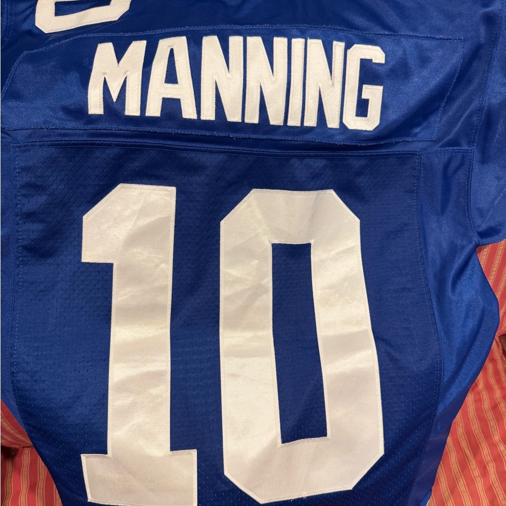 NFL Authentic Blue Giants  Jersey Manning #10